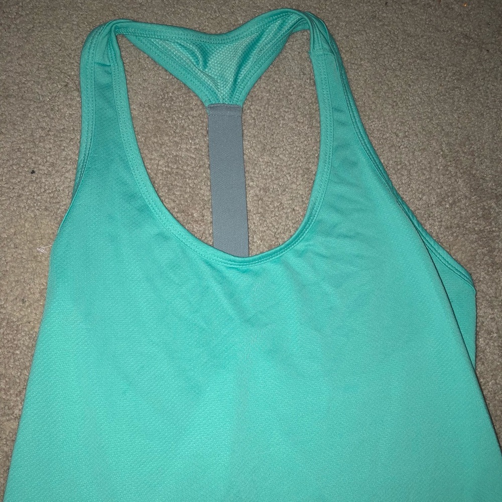 Mint green work out tank